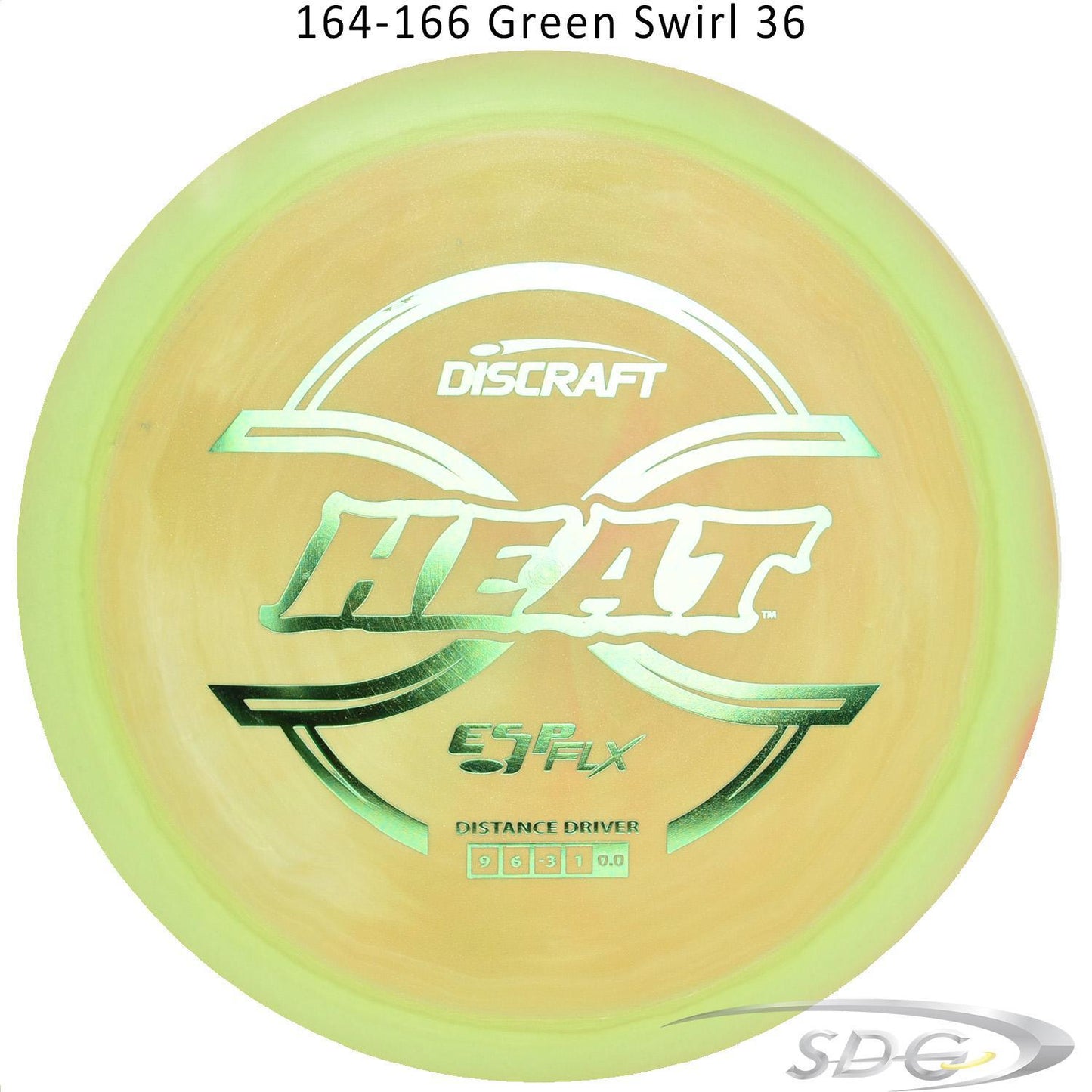 discraft-esp-flx-heat-dis-golf-distance-driver 164-166 Green Swirl 36 
