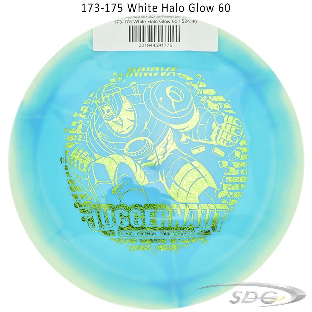 innova-halo-star-juggernaut-glow-2023-joel-freeman-disc-golf-distance-driver 173-175 White Halo Glow 60 