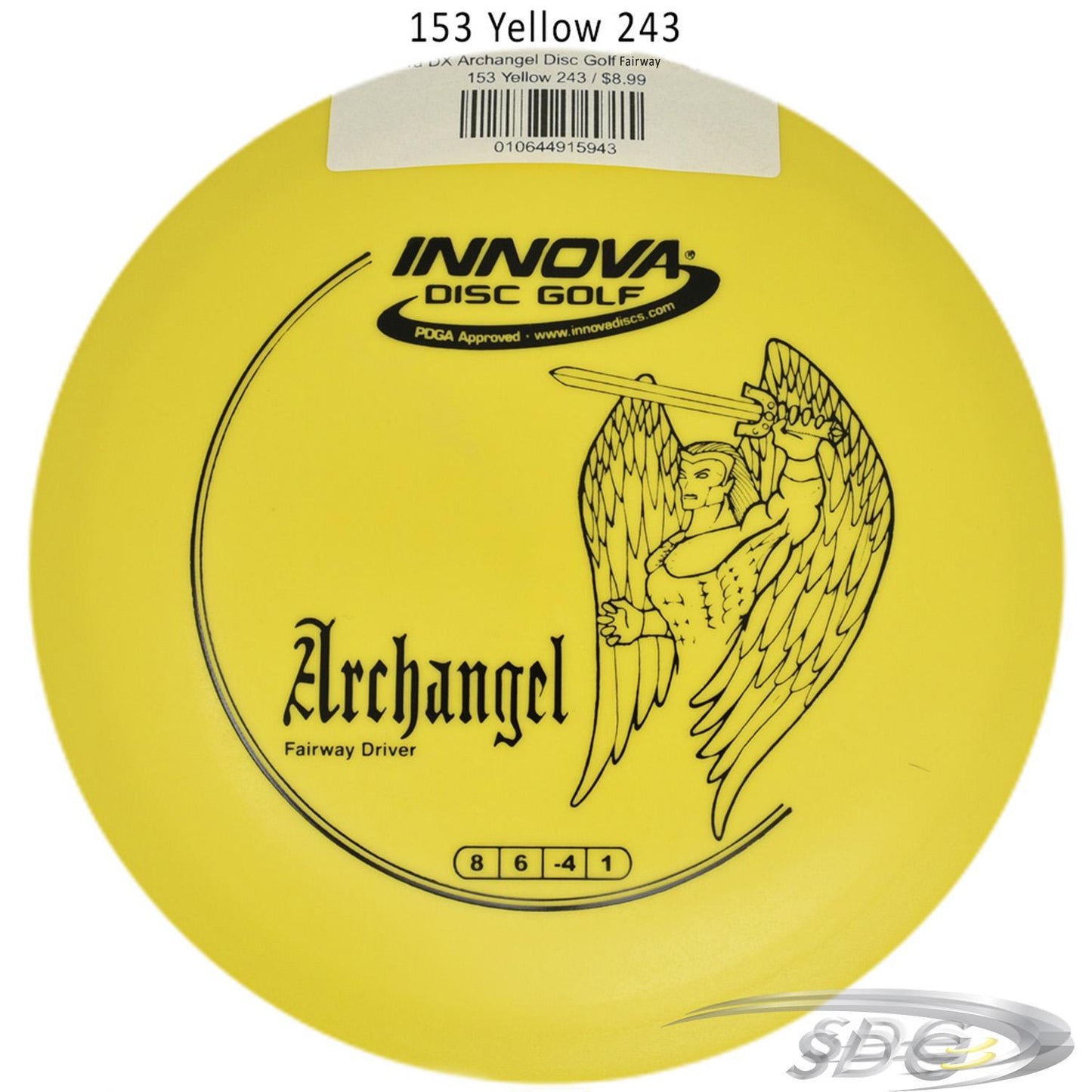innova-dx-archangel-disc-golf-fairway-driver 153 Yellow 243 