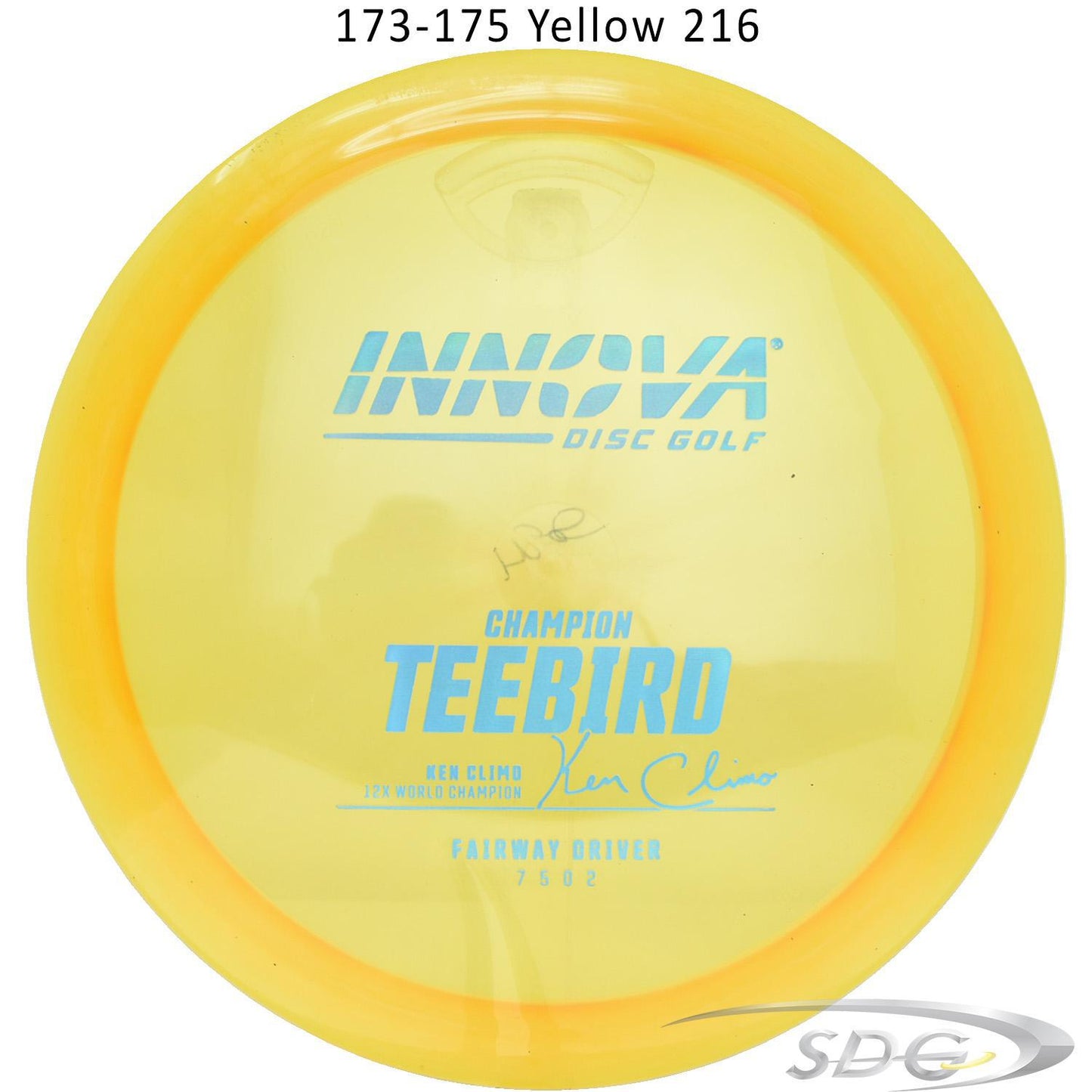 innova-champion-teebird-disc-golf-fairway-driver 173-175 Yellow 216 
