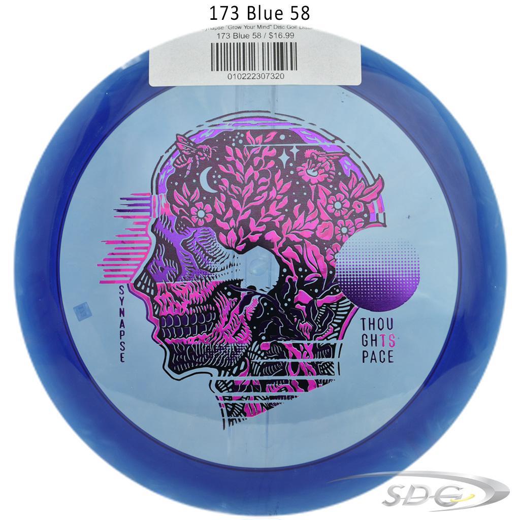 tsa-ethos-synapse-grow-your-mind-disc-golf-distance-driver 173 Blue 58 