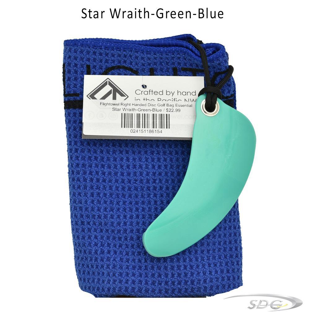 flightowel-right-handed-disc-golf-bag-essential Star Wraith-Green-Blue 