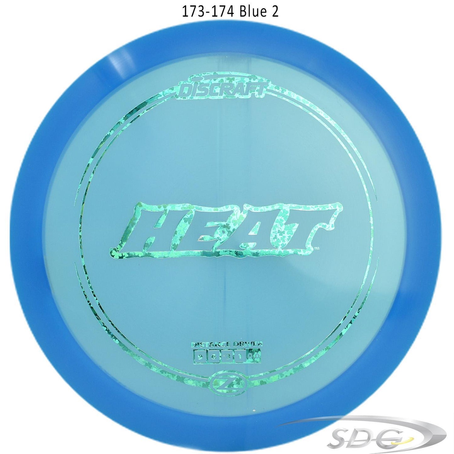 discraft-z-line-heat-disc-golf-distance-driver 173-174 Blue 2 