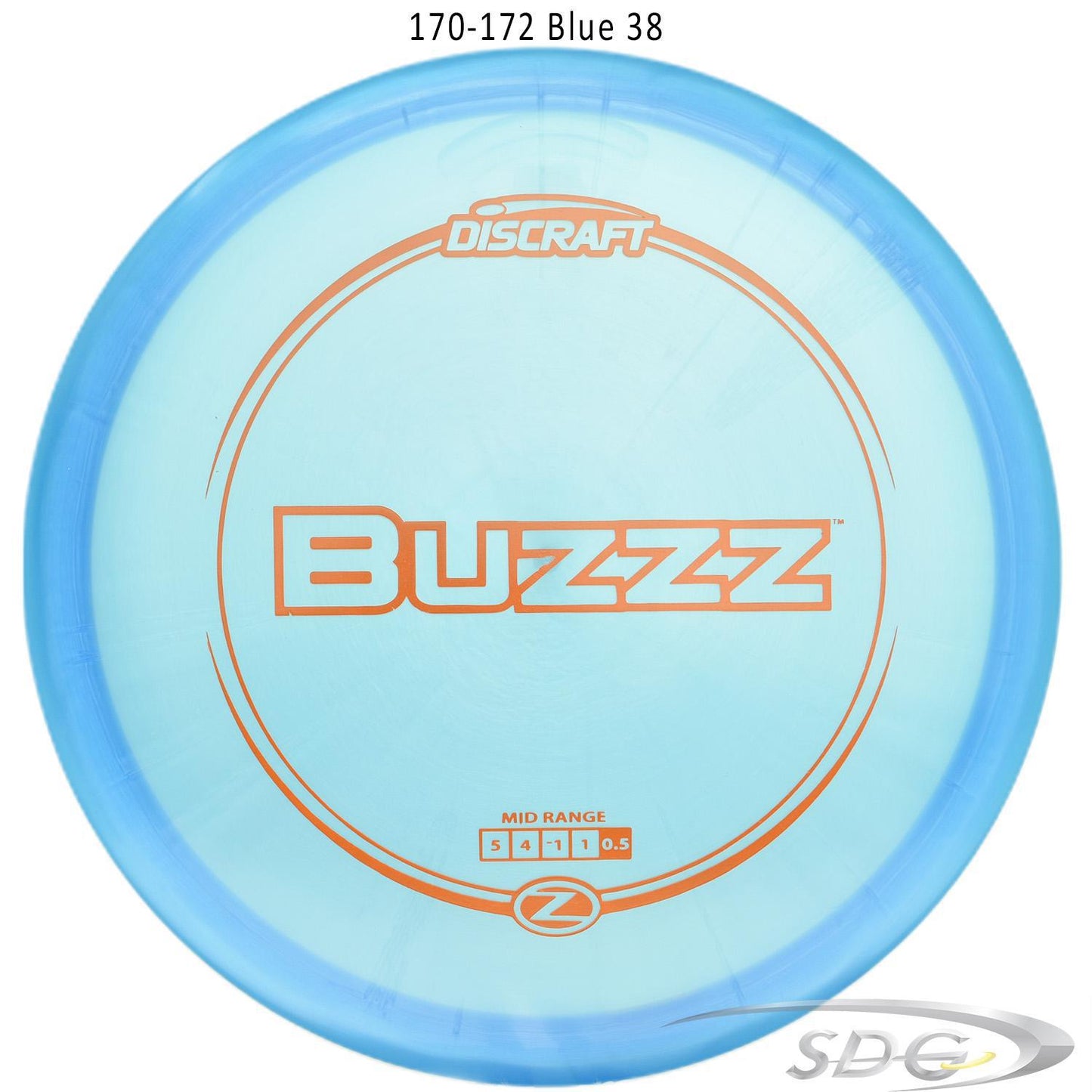 discraft-z-line-buzzz-disc-golf-mid-range-172-170-weights 170-172 Blue 38 