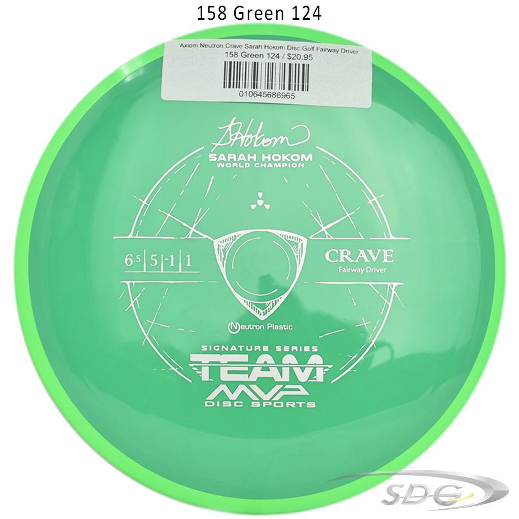 axiom-neutron-crave-sarah-hokom-disc-golf-fairway-driver 158 Green 124 