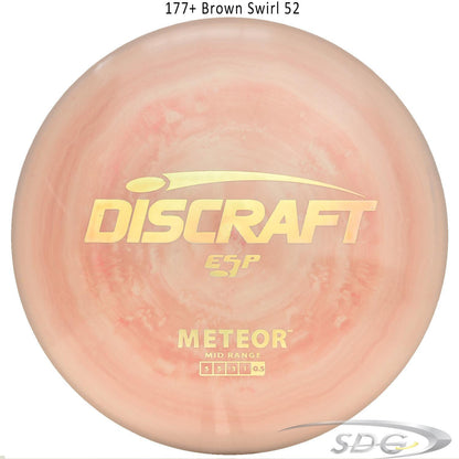 discraft-esp-meteor-disc-golf-mid-range 177+ Brown Swirl 52