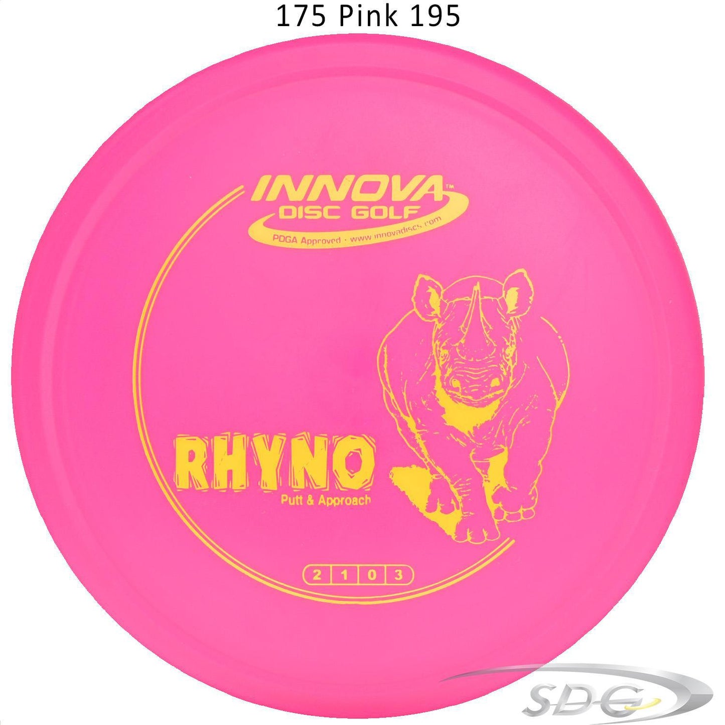 innova-dx-rhyno-disc-golf-putter 175 Pink 195 