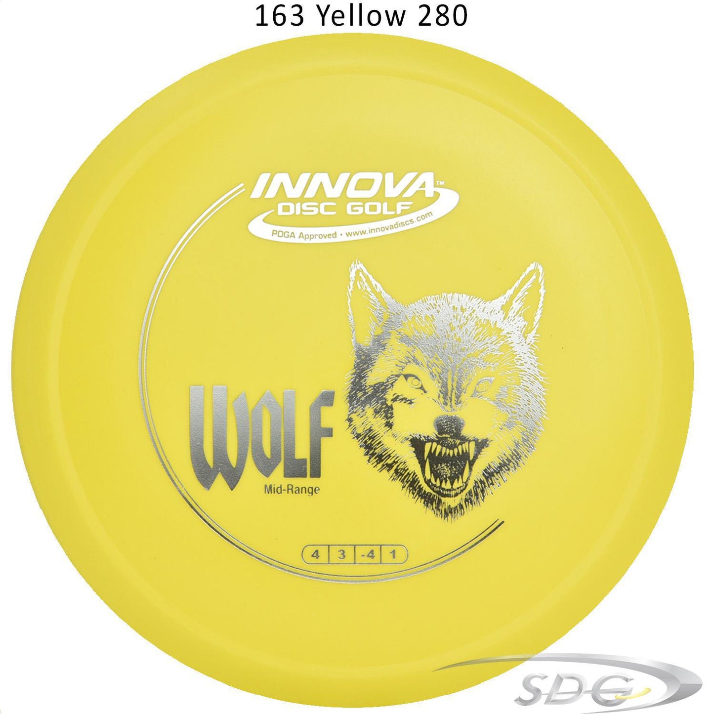 innova-dx-wolf-disc-golf-mid-range 163 Yellow 280 