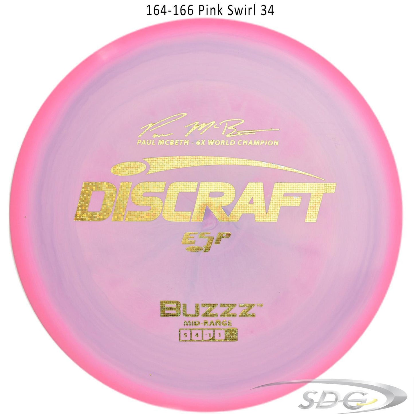 discraft-esp-buzzz-6x-paul-mcbeth-signature-series-disc-golf-mid-range 164-166 Pink Swirl 34