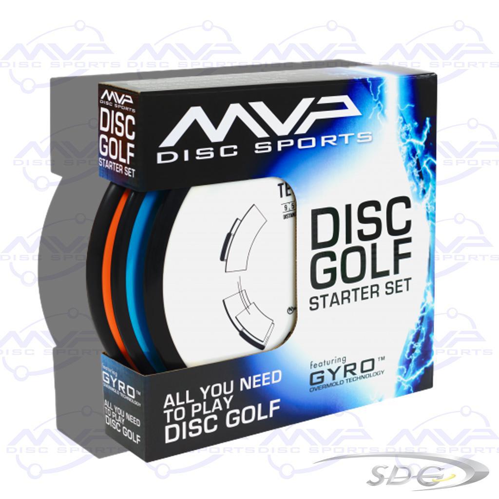 MVP Disc Sports 3 Pack Starter Set in Premium Plastic includes putter, Mid-range and distance driver 