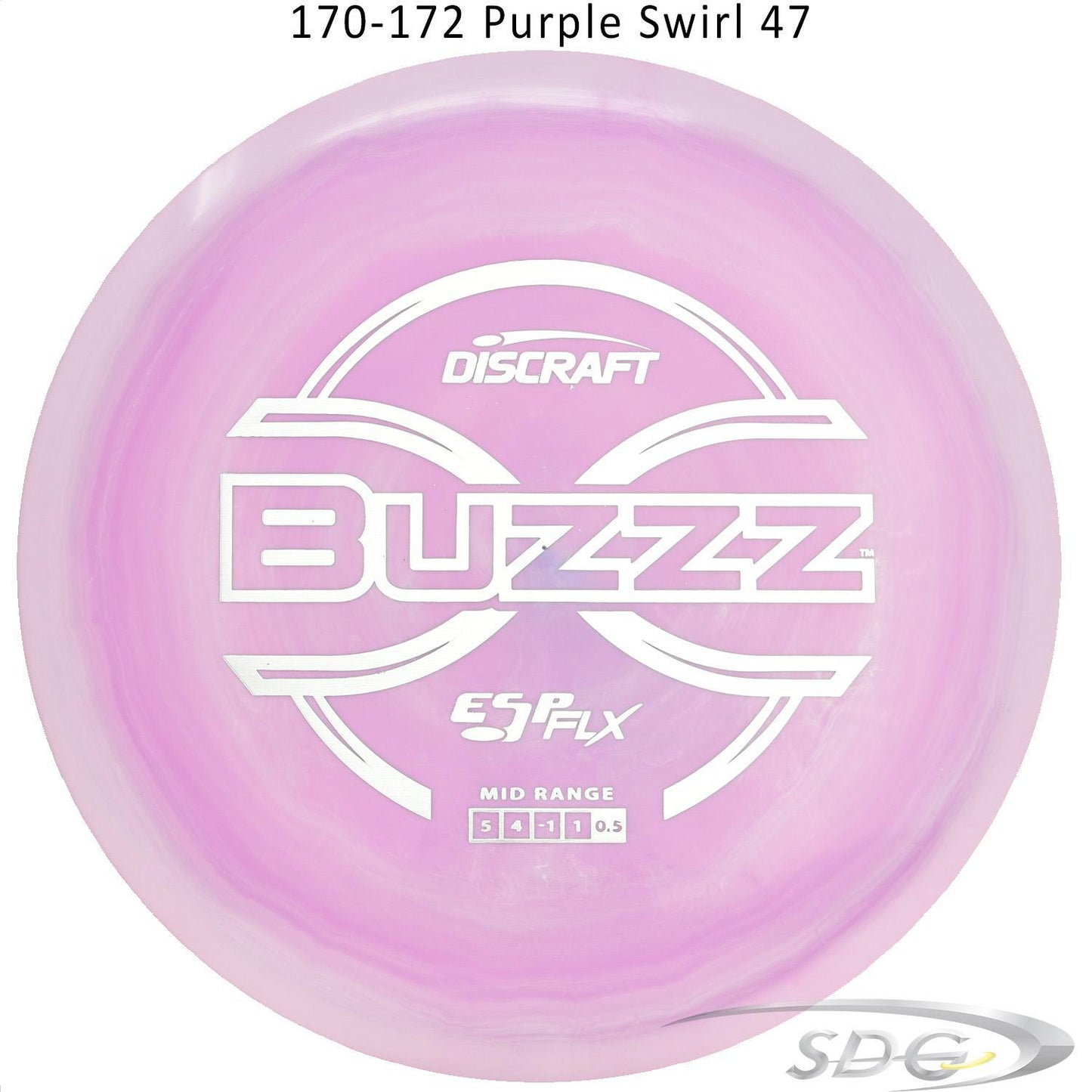 dicraft-esp-flx-buzzz-disc-golf-mid-range 170-172 Purple Swirl 47