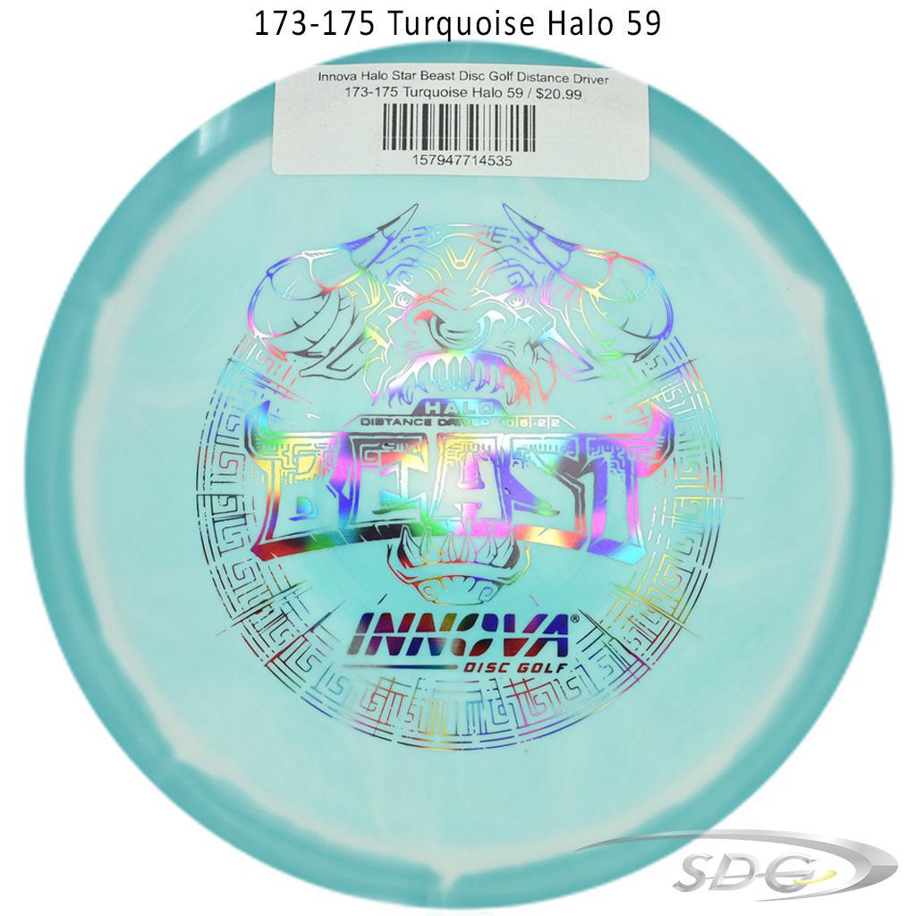 innova-halo-star-beast-disc-golf-distance-driver 173-175 Turquoise Halo 59