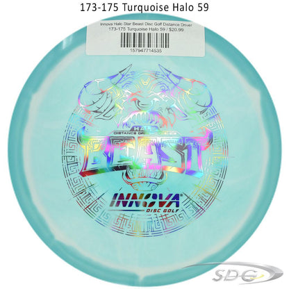 innova-halo-star-beast-disc-golf-distance-driver 173-175 Turquoise Halo 59