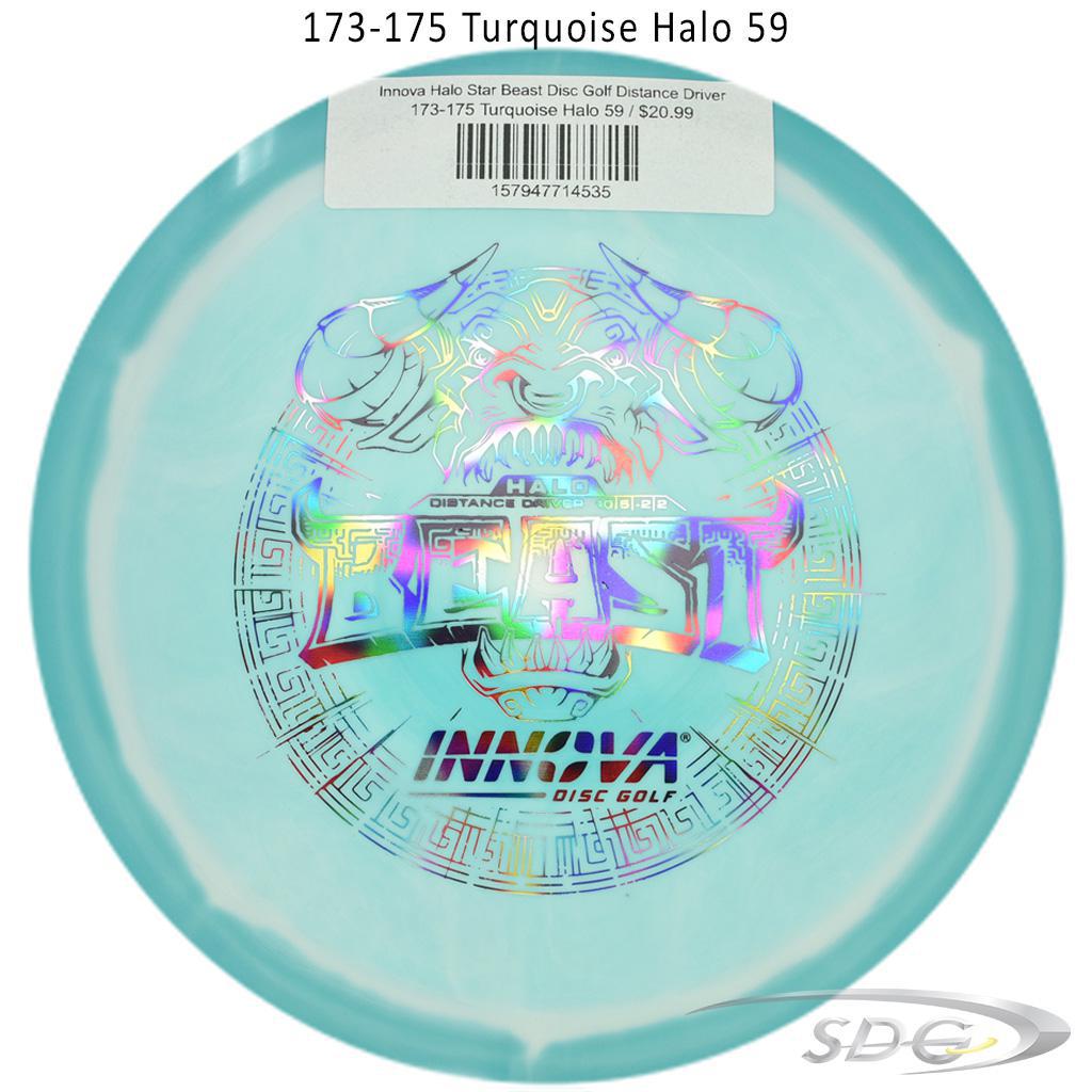 innova-halo-star-beast-disc-golf-distance-driver 173-175 Turquoise Halo 59 