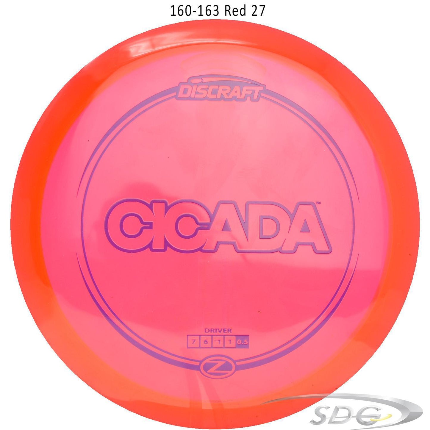 discraft-z-line-cicada-disc-golf-fairway-driver 160-163 Red 27 