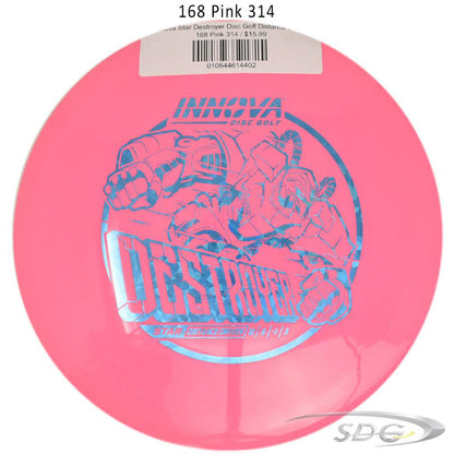 innova-star-destroyer-disc-golf-distance-driver 168 Pink 314 