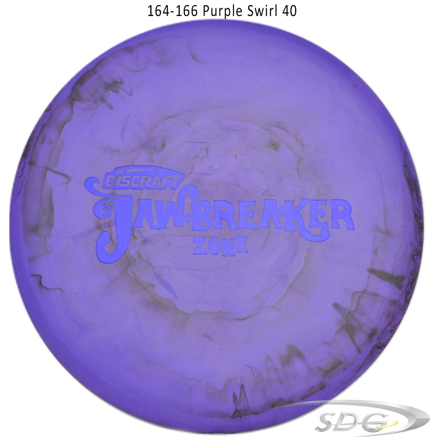 discraft-jawbreaker-zone-disc-golf-putter-169-160-weights 164-166 Purple Swirl 40 