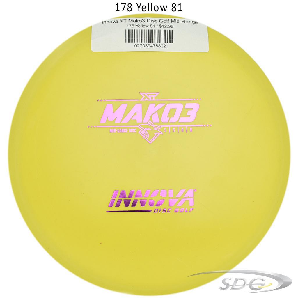 innova-xt-mako3-disc-golf-mid-range 178 Yellow 81 