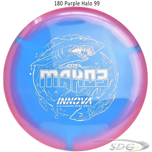 innova-halo-star-mako3-disc-golf-mid-range 180 Purple Halo 99 