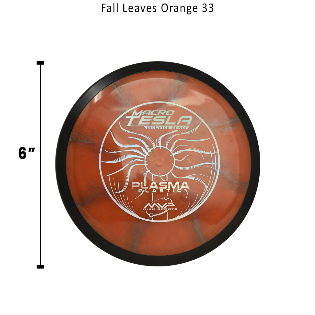 mvp-plasma-tesla-macro-disc-golf-mini-marker Fall Leaves Orange 33 