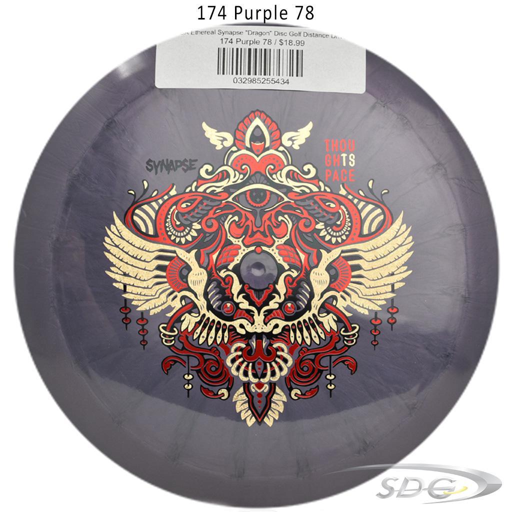 tsa-ethereal-synapse-dragon-disc-golf-distance-driver 174 Purple 78 