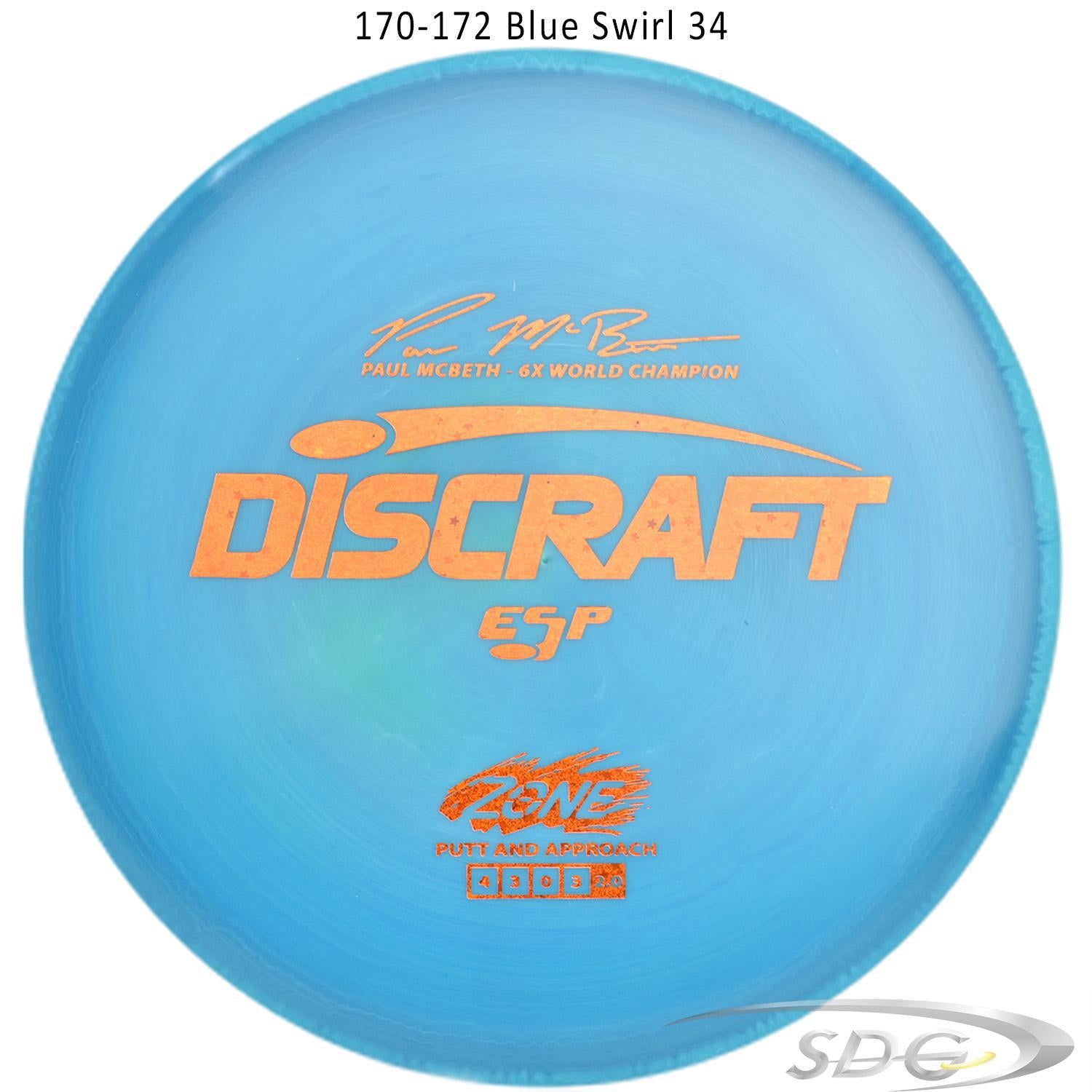 discraft-esp-zone-6x-paul-mcbeth-signature-series-disc-golf-putter-172-170-weights 170-172  Blue Swirl 34 
