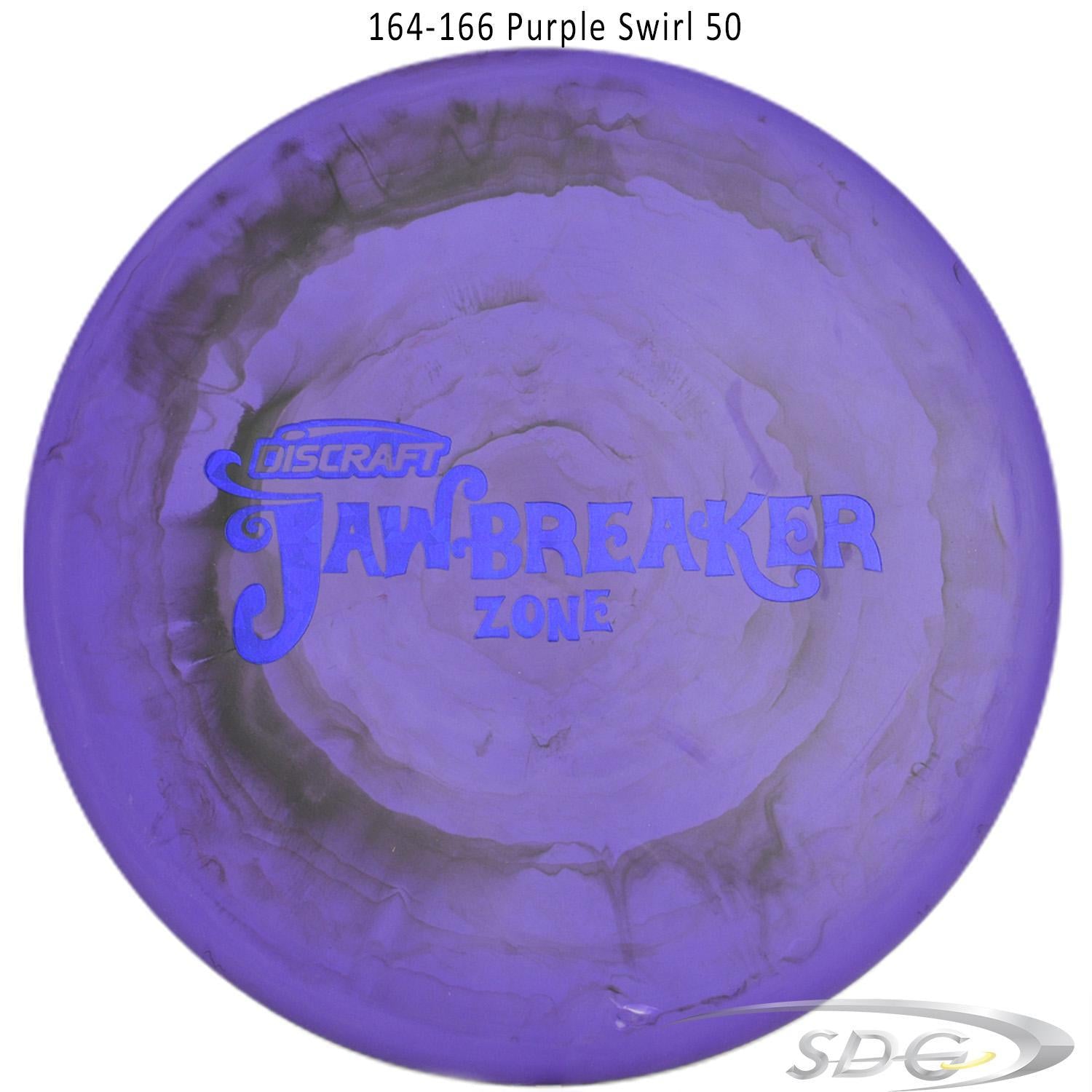 discraft-jawbreaker-zone-disc-golf-putter-169-160-weights 164-166 Purple Swirl 50 