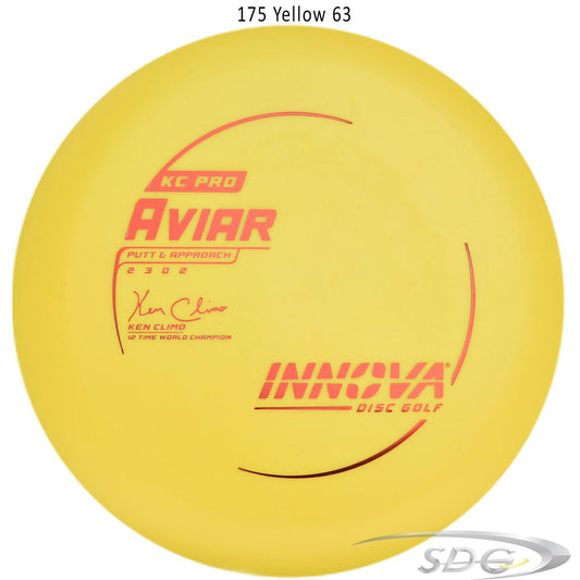 innova-kc-pro-aviar-disc-golf-putter 175 Yellow 63 