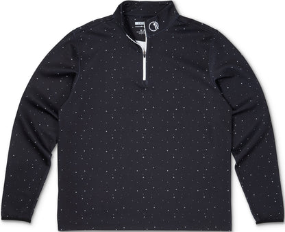 C1D Q-Zip Pullover - Black Splatter