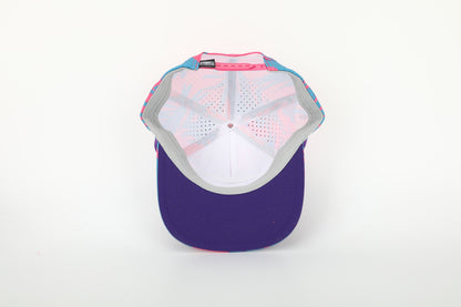 C1D Perforated Rope Snapback - Pink Floral