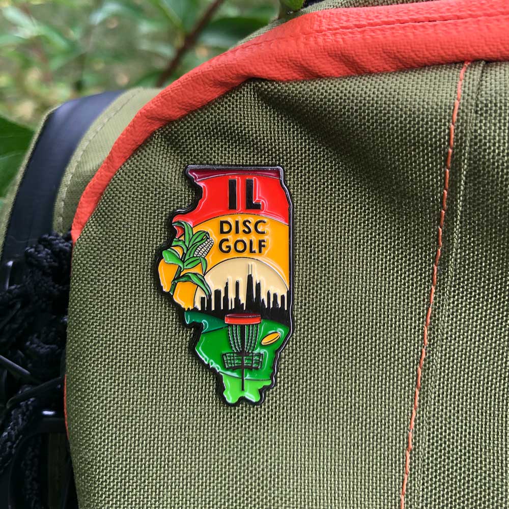 Illinois Disc Golf Pin - Series 2