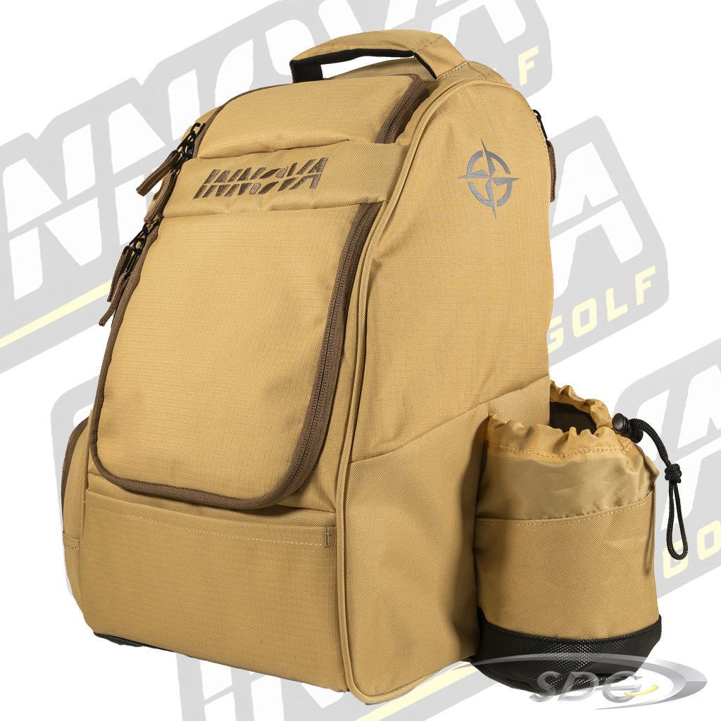 Innova Adventure Pack Backpack Disc Golf Bag Sand/Coffee