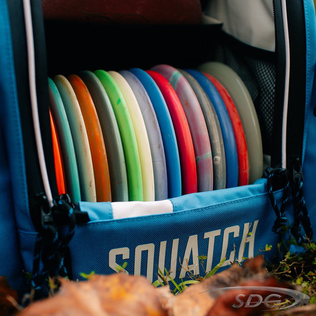 Squatch The Link Bag w/ Cooler Disc Golf Bag Disc Pouch Full 