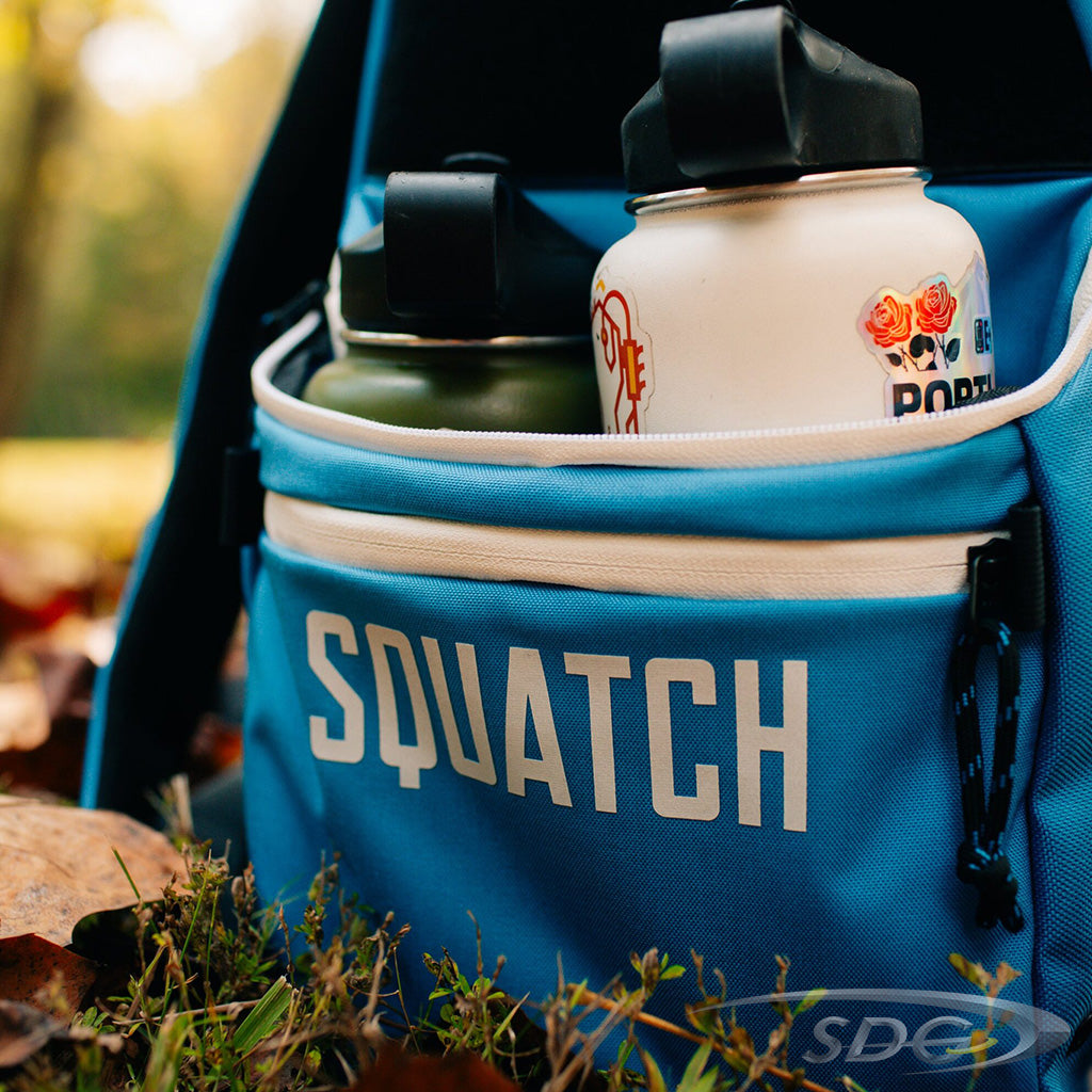 Squatch The Link Bag w/ Cooler Disc Golf Bag Side Pocket with Water Bottles