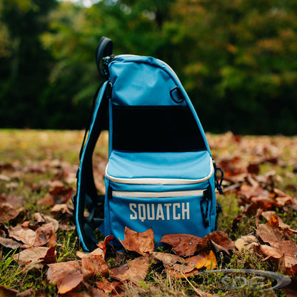 Squatch The Link Bag w/ Cooler Disc Golf Bag Side View Closed 