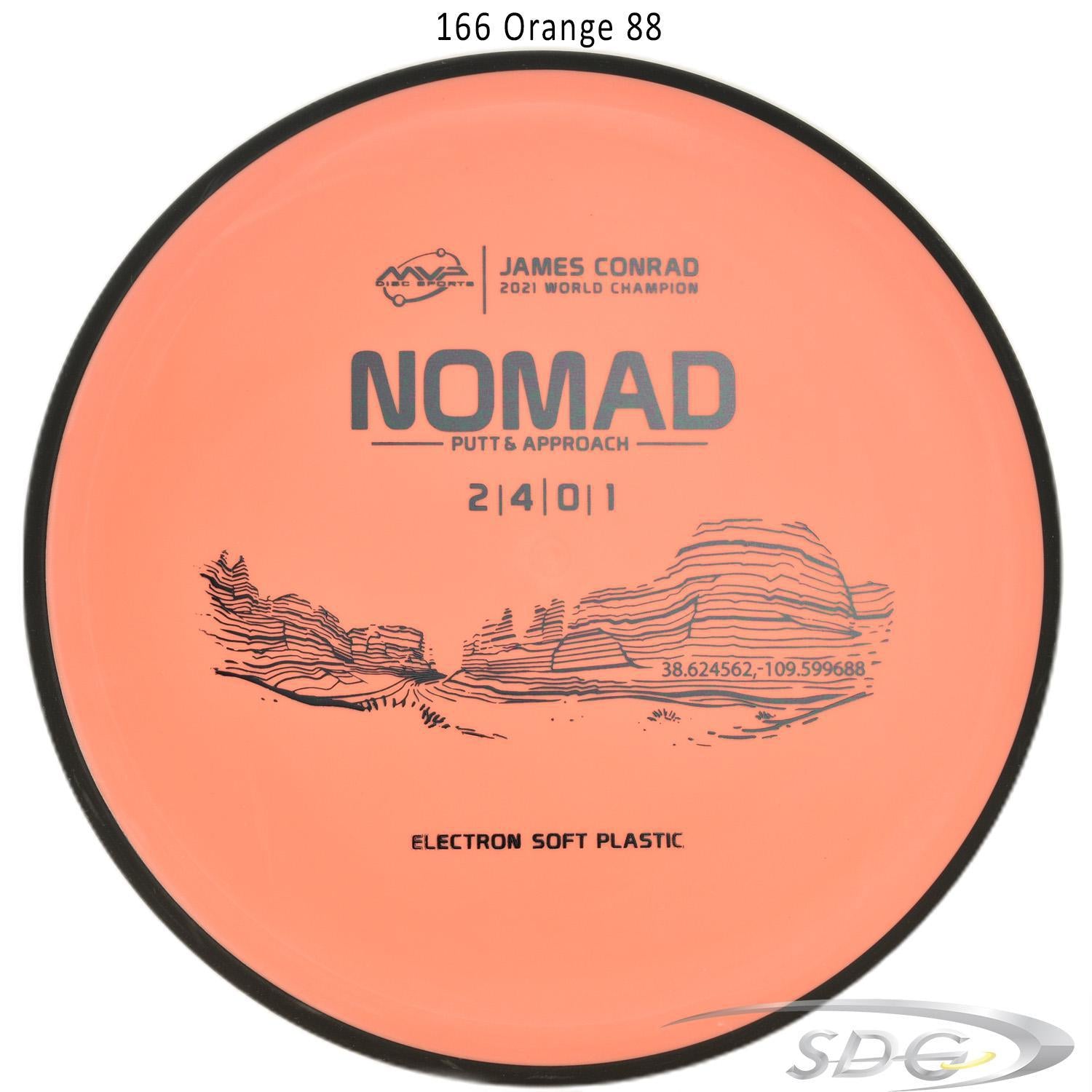 mvp-electron-nomad-soft-james-conrad-edition-disc-golf-putter-1 166 Orange 88 