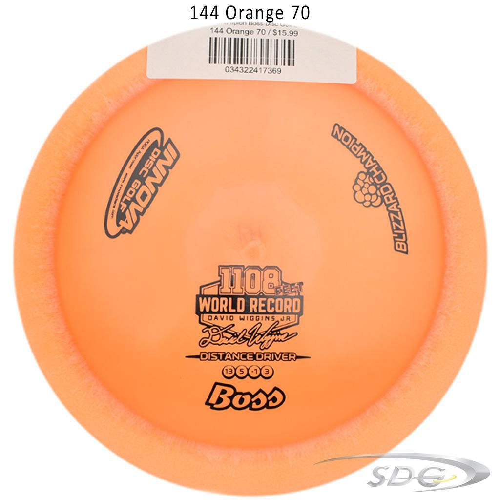 innova-blizzard-champion-boss-disc-golf-distance-driver 144 Orange 70 