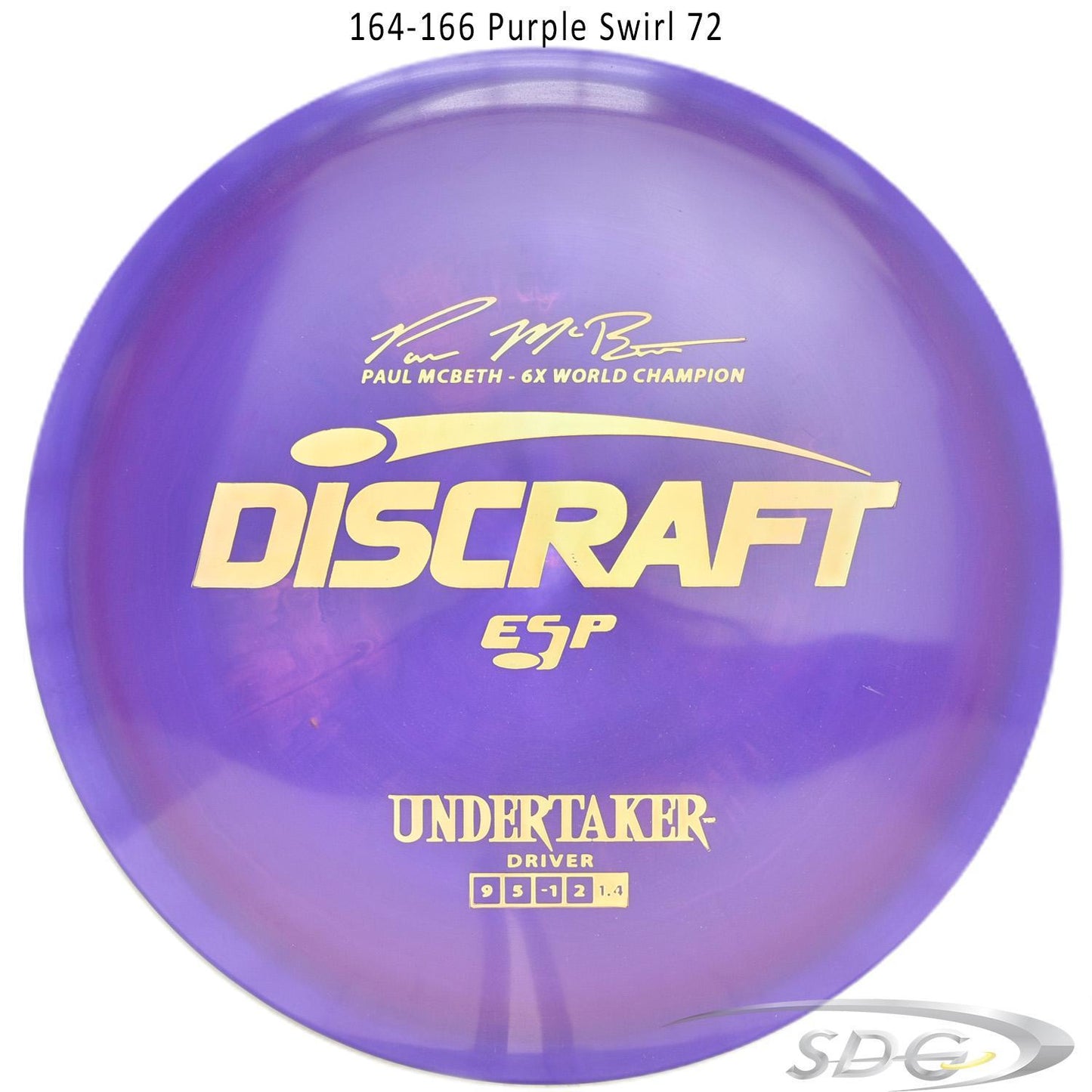 discraft-esp-undertaker-6x-paul-mcbeth-signature-series-disc-golf-distance-driver 164-166 Purple Swirl 72