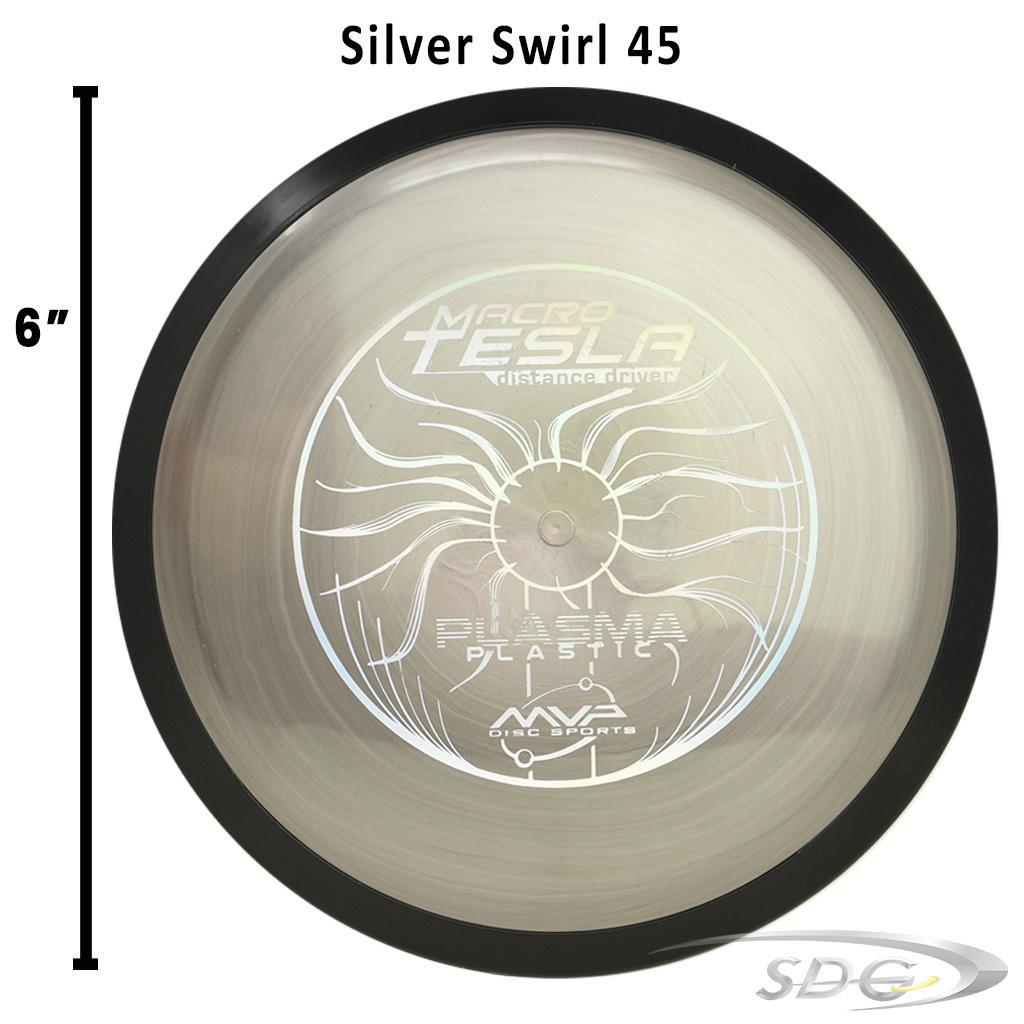 mvp-plasma-tesla-macro-disc-golf-mini-marker Silver Swirl 45 