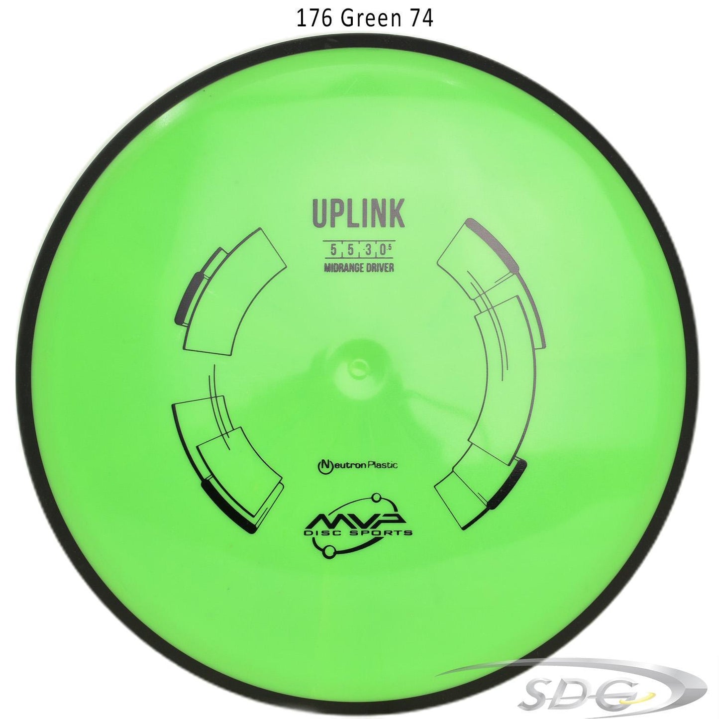 mvp-neutron-uplink-soft-disc-golf-midrange 176 Green 74 