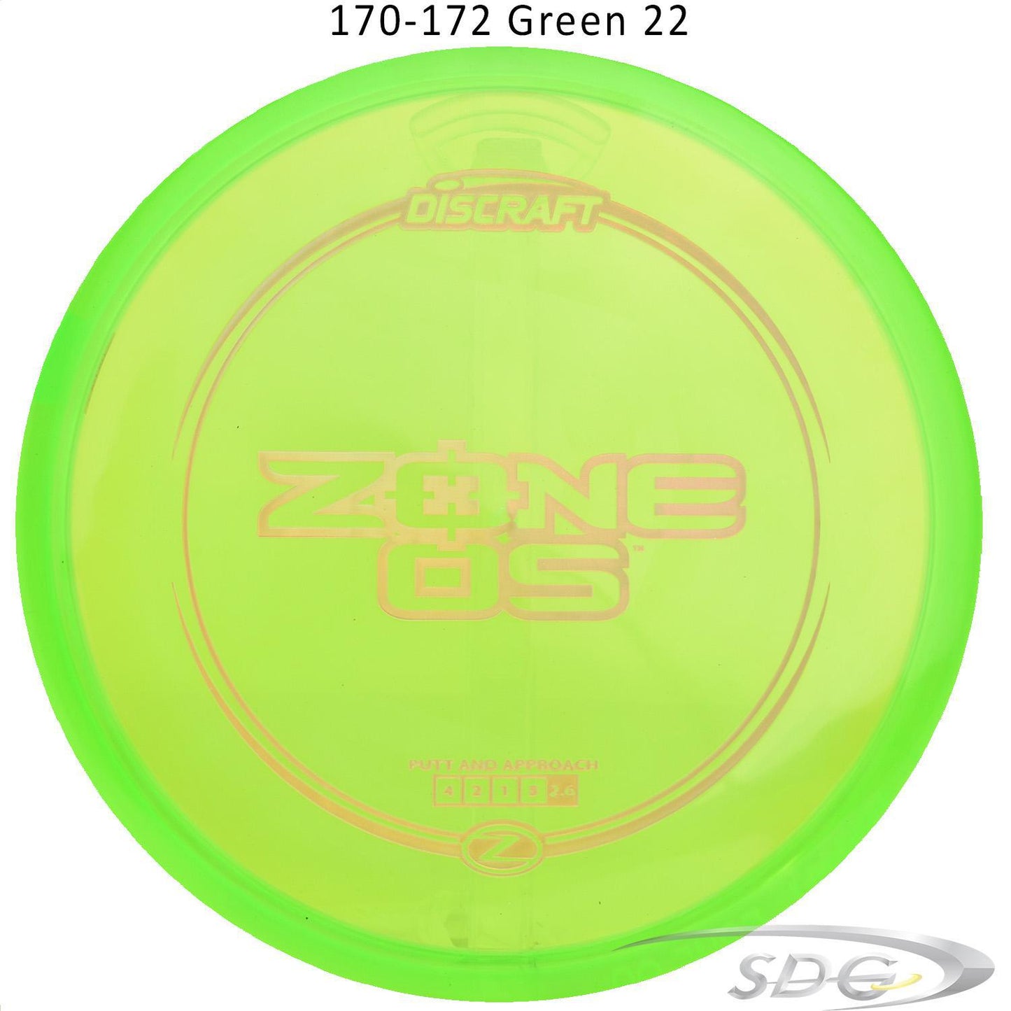 discraft-z-line-zone-os-disc-golf-putter 170-172 Green 22