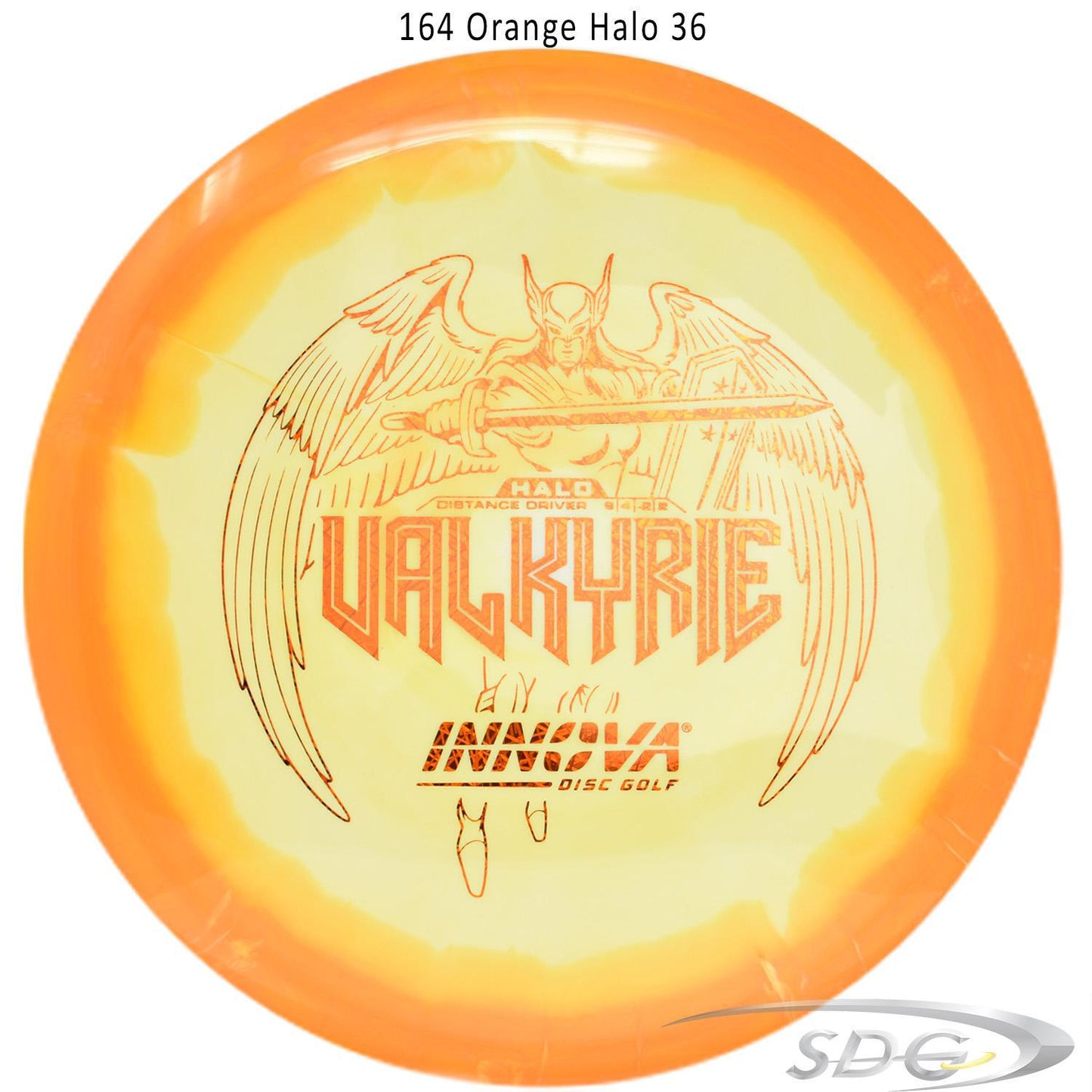 innova-halo-star-valkyrie-disc-golf-distance-driver 164 Orange Halo 36 