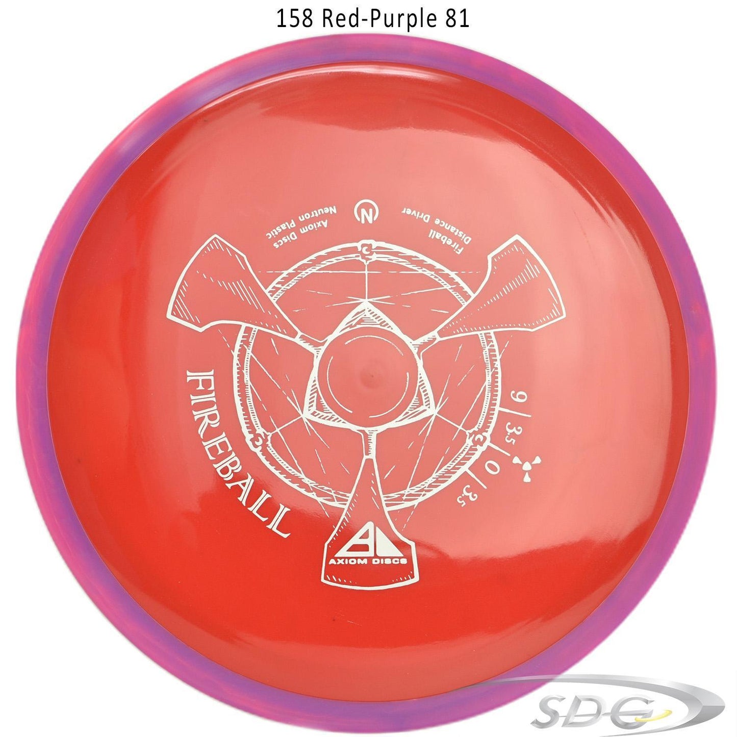 axiom-neutron-fireball-disc-golf-distance-driver 158 Red-Purple 81 