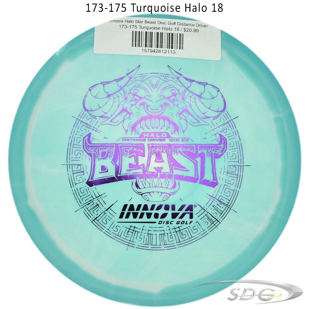 innova-halo-star-beast-disc-golf-distance-driver 173-175 Turquoise Halo 18