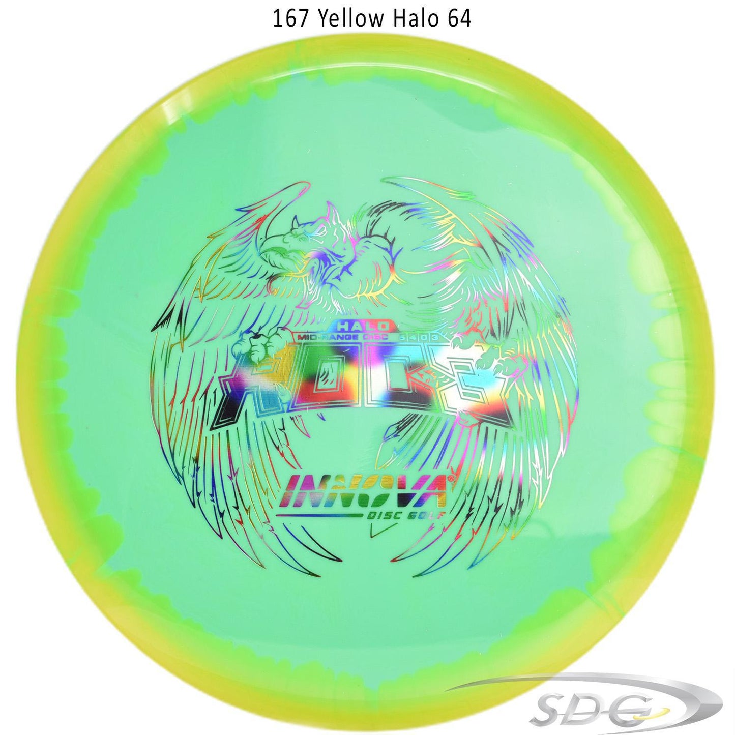 innova-halo-star-roc3-disc-golf-mid-range 167 Yellow Halo 64 