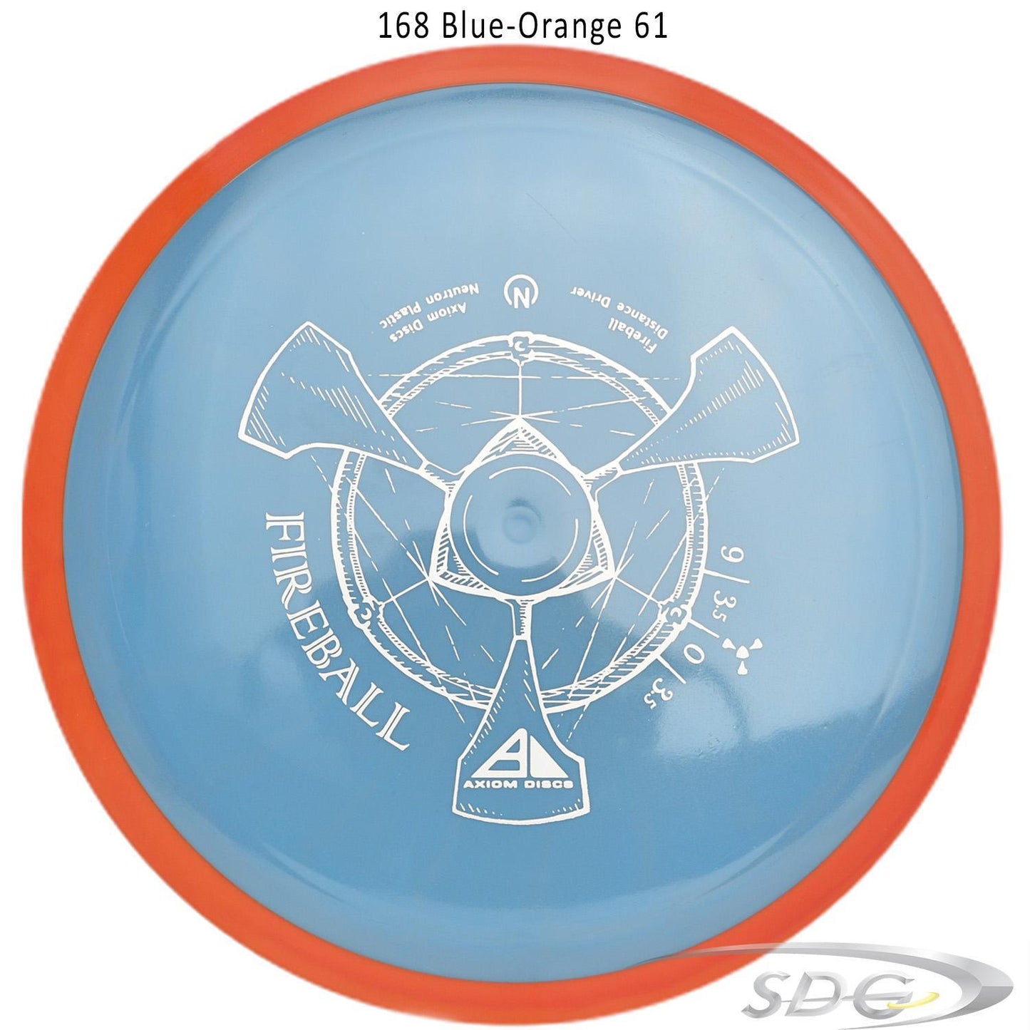 axiom-neutron-fireball-disc-golf-distance-driver 168 Blue-Orange 61