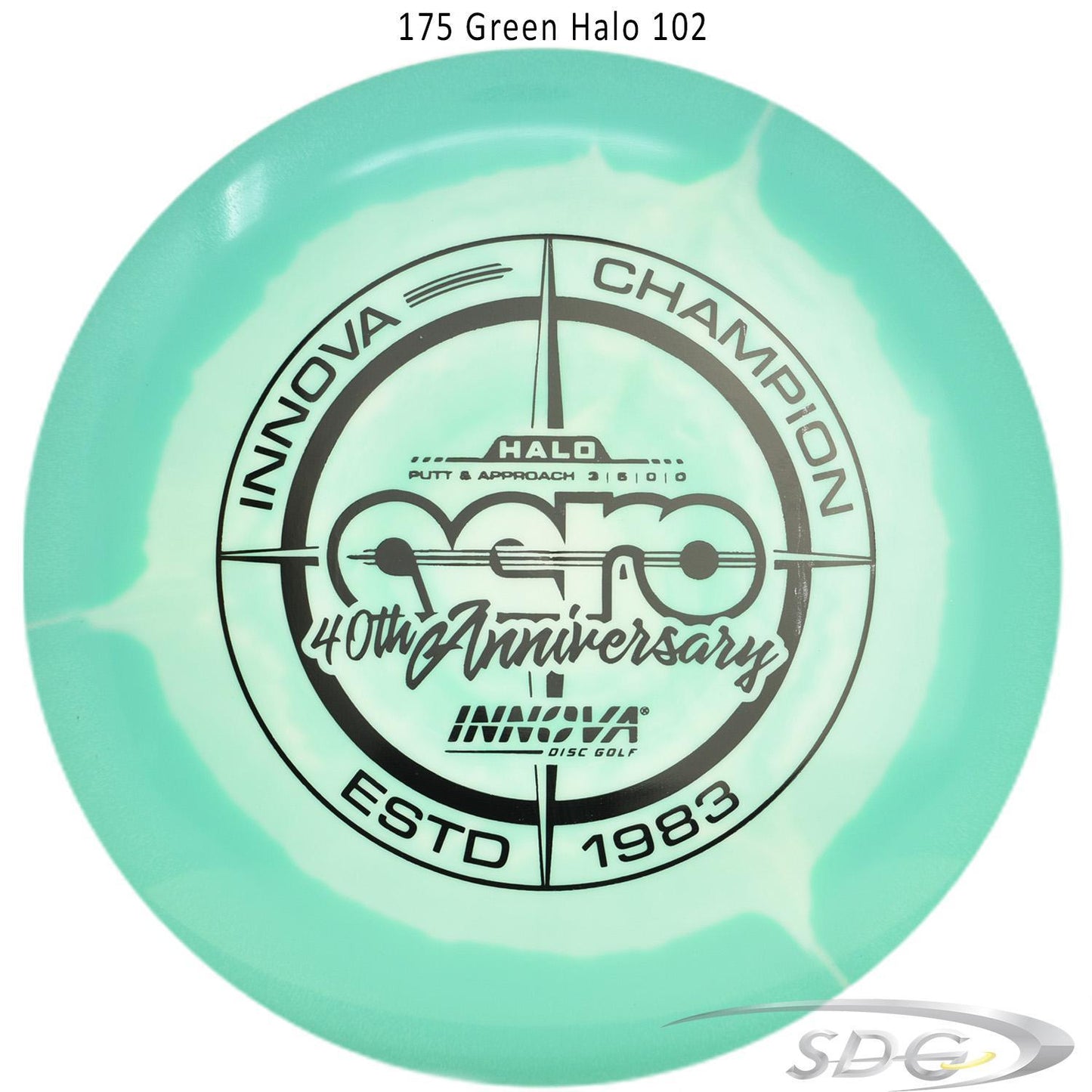 innova-halo-star-aero-40th-anniversary-le-disc-golf-putter 175 Green Halo 102 