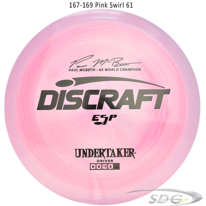 Discraft ESP Undertaker 6X Paul McBeth Signature Series Disc Golf Distance Driver