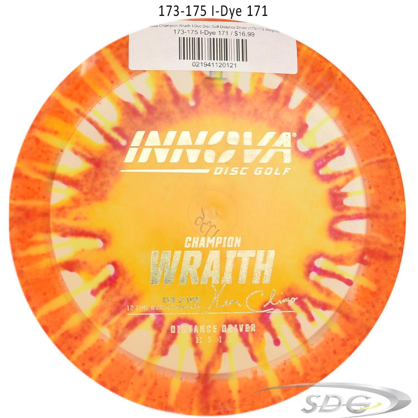 innova-champion-wraith-i-dye-disc-golf-distance-driver 173-175 I-Dye 171 