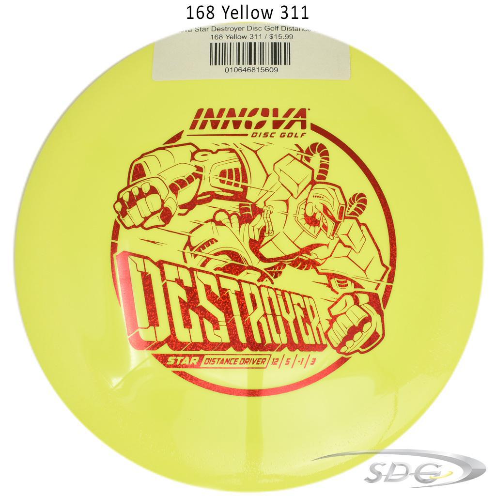 innova-star-destroyer-disc-golf-distance-driver 168 Yellow 311 